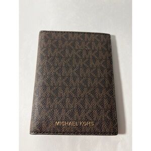 Michael Kors Brown Passport Holder